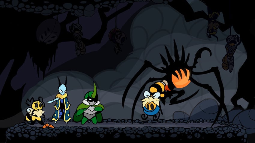 vi, leif, kabbu, nosk, ant guard, and 3 more (hollow knight and 1 more) drawn by chert44471361