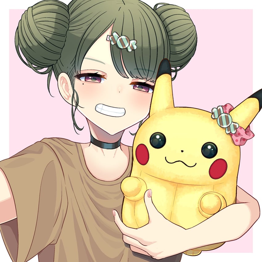 pikachu (original and 1 more) drawn by momeox2