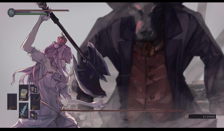 himemori luna (hololive and 2 more) drawn by tsumeki