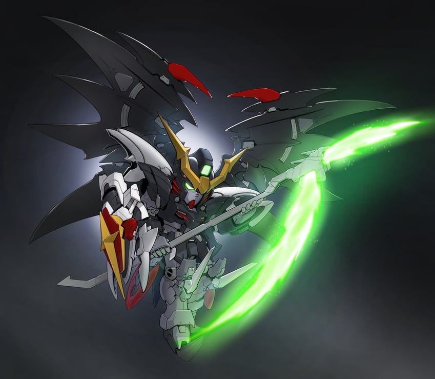 gundam deathscythe and gundam deathscythe hell custom (gundam and 3 more) drawn by zakuma