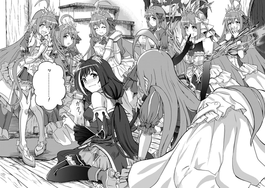 karyl and pecorine (princess connect!) drawn by rabenga