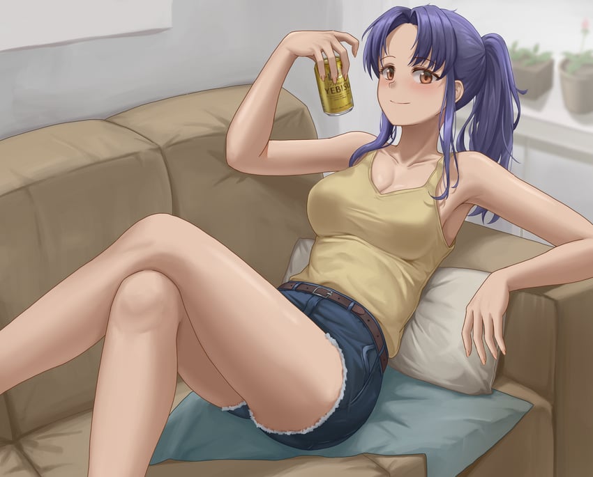 katsuragi misato (neon genesis evangelion) drawn by yj_(yojo_san)