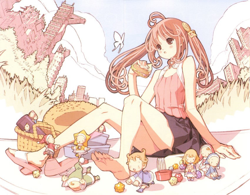 watashi and fairy (jinrui wa suitai shimashita) drawn by yamazaki_tooru