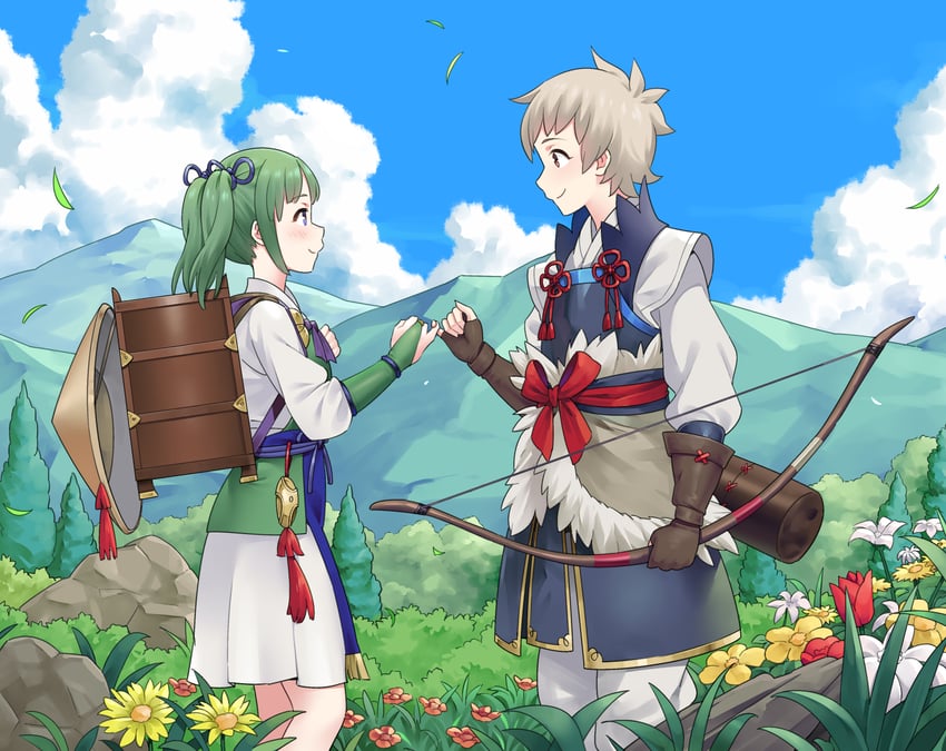 midori and kiragi (fire emblem and 1 more) drawn by igni_tion