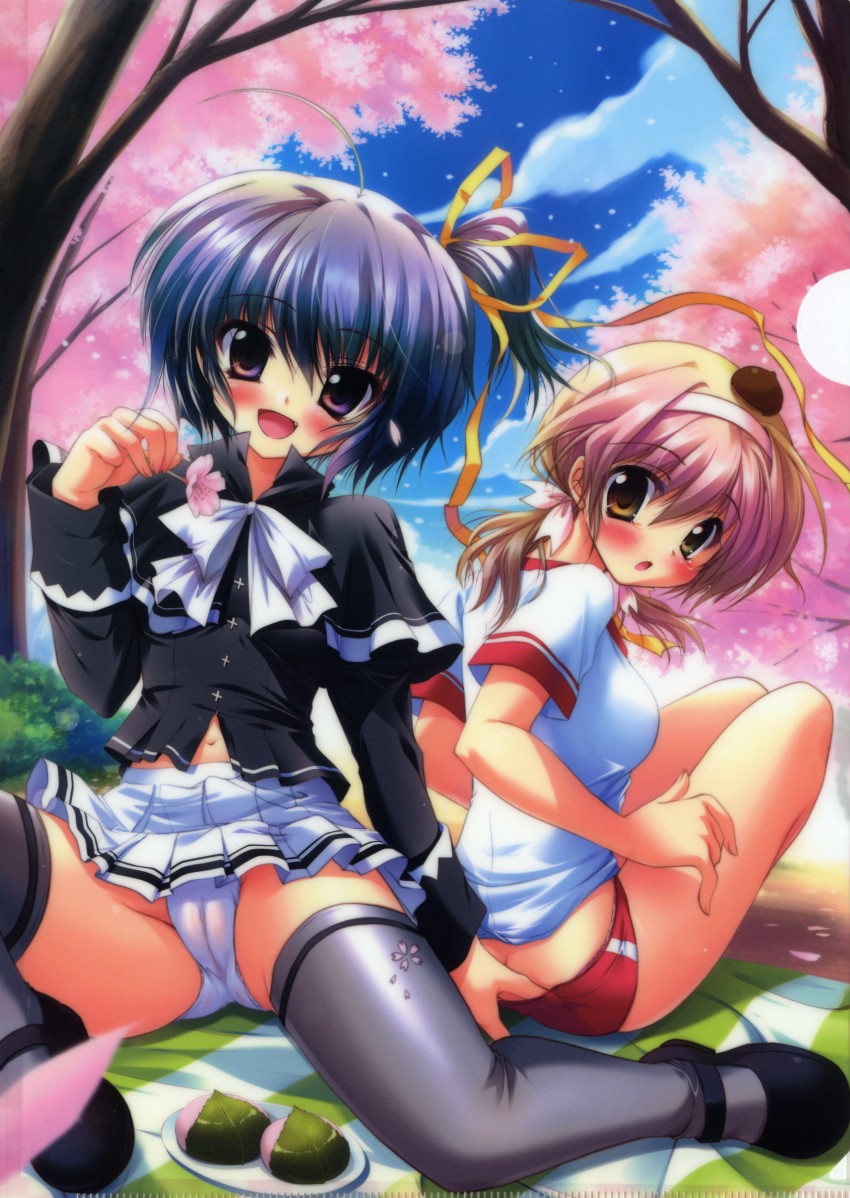 black lemon-chan and maron-chan (melonbooks and 1 more) drawn by izumi_tsubasu
