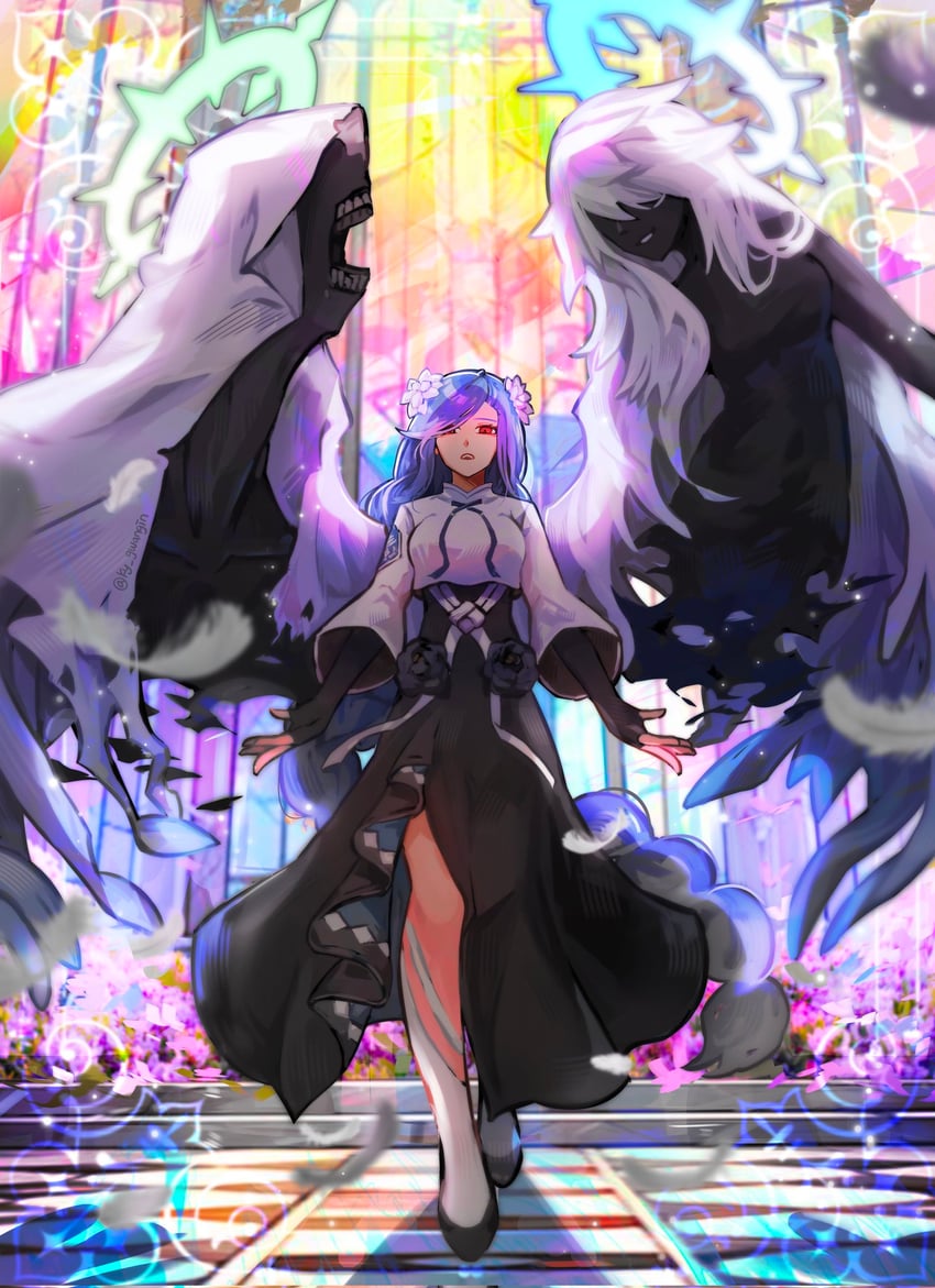 dizzy, necro, undine, and queen dizzy (guilty gear and 1 more) drawn by ky_gwangin