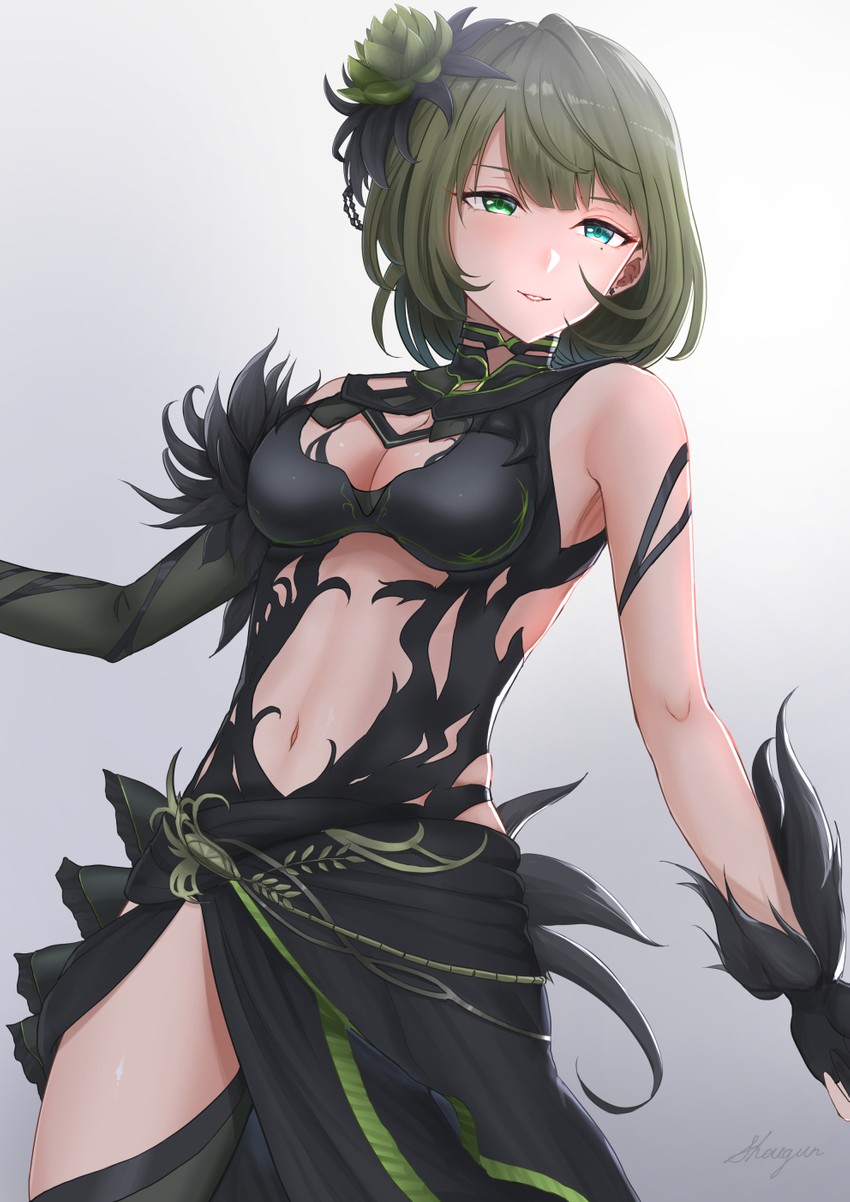 takagaki kaede (idolmaster and 2 more) drawn by shougun_(chuckni1)