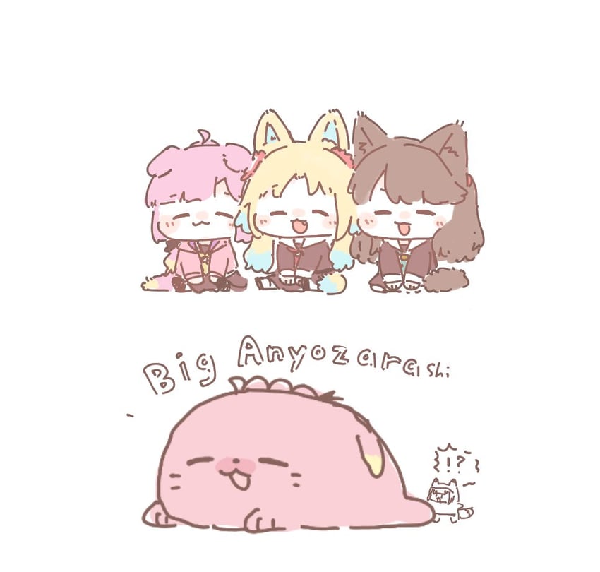 fujishima megumi, osawa rurino, momose ginko, and anyoji hime (love live! and 1 more) drawn by ao_kaeru