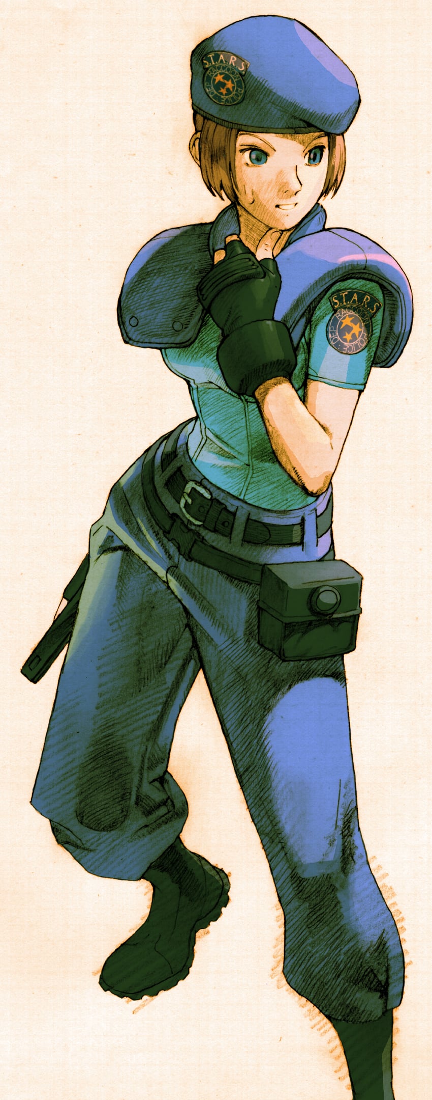jill valentine (resident evil and 3 more) drawn by bengus