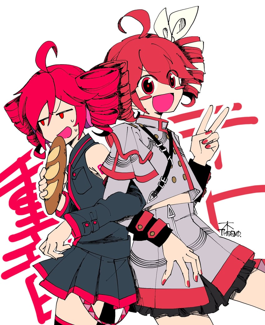 kasane teto (utau and 1 more) drawn by fujiendou