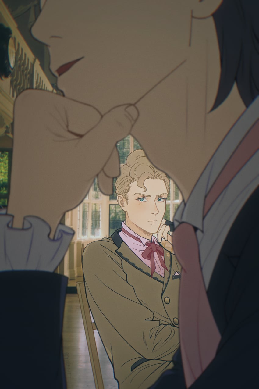 barok van zieks and herlock sholmes (ace attorney and 1 more) drawn by kaze_(yznyttdgs)