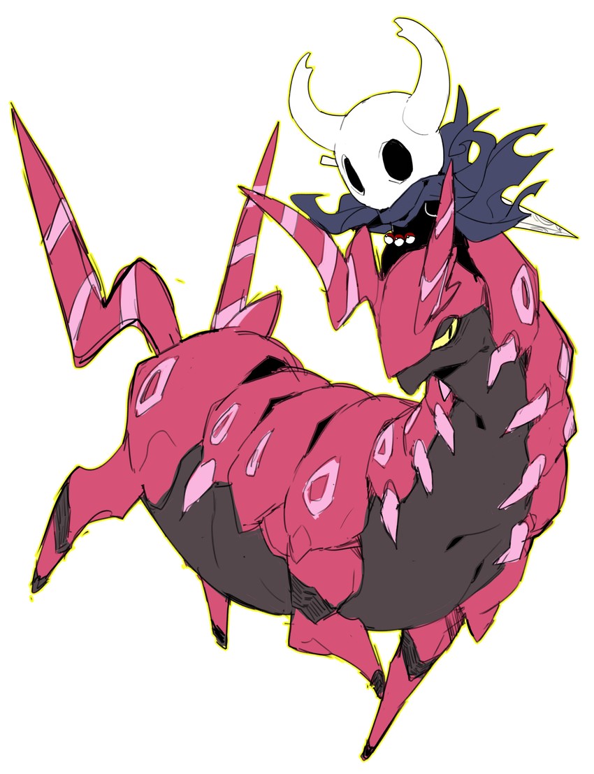 scolipede and knight (pokemon and 1 more) drawn by makai
