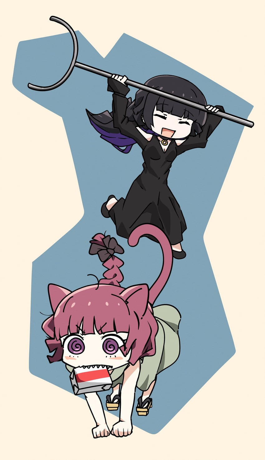 hiroi kikuri and pa-san (bocchi the rock!) drawn by goumonsha