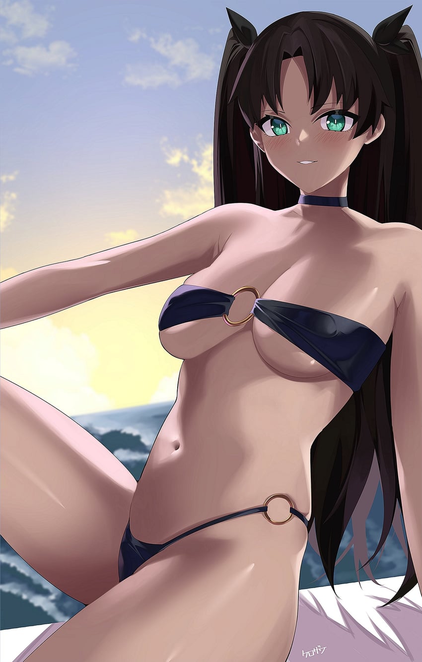 tohsaka rin (fate and 1 more) drawn by kurozawa_yui