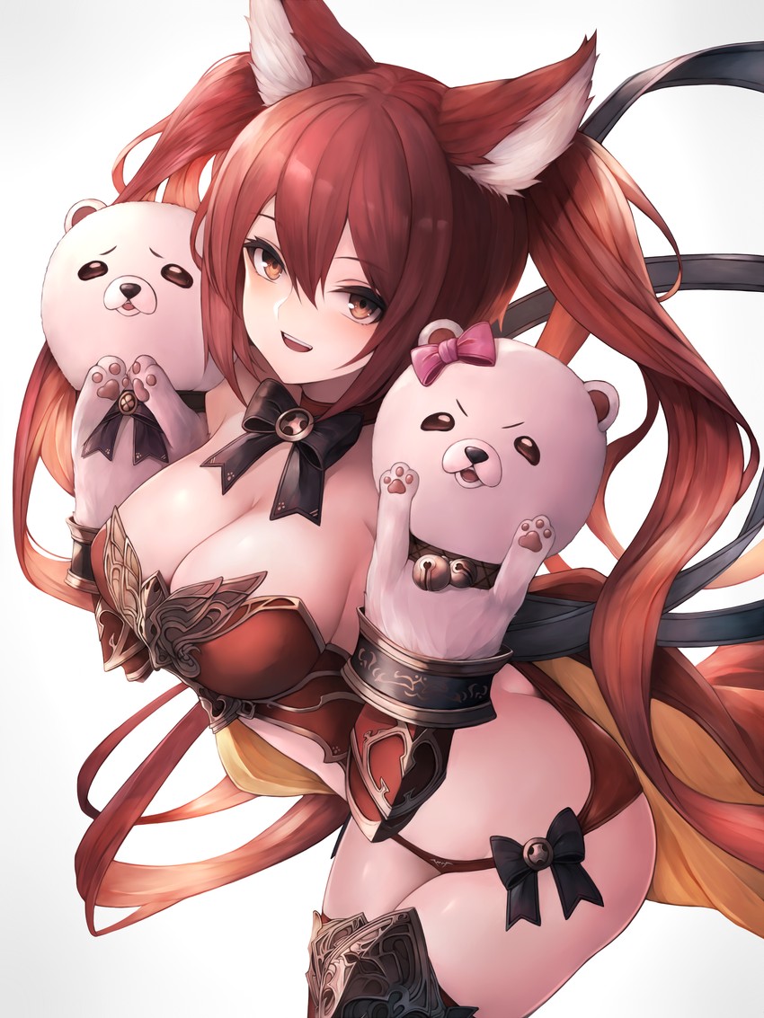 cerberus, mimi, and coco (shingeki no bahamut) drawn by snm_(sunimi)