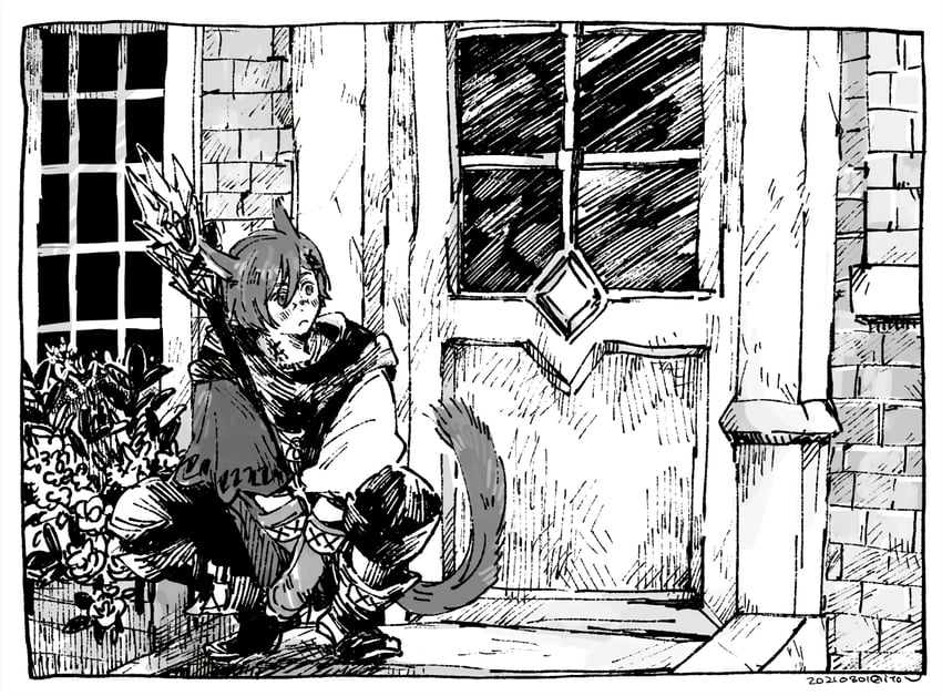 g'raha tia (final fantasy and 1 more) drawn by itowo_(itowc)