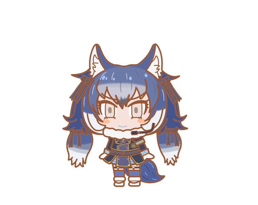 dire wolf (kemono friends and 2 more) drawn by ef63_11