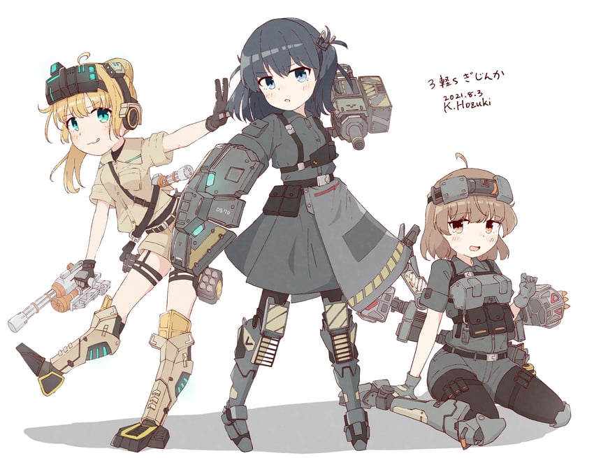 mite, little shon, and bully (battle of titans) drawn by hozukikasumi