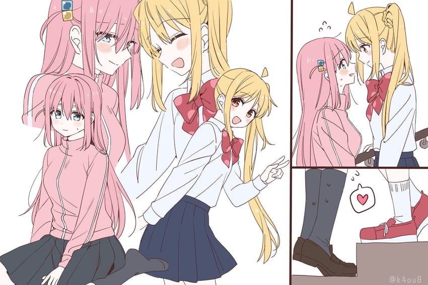 gotoh hitori and ijichi nijika (bocchi the rock!) drawn by surufuji