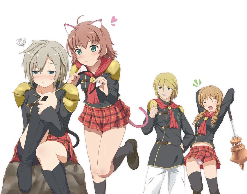 seven, cinque, trey, and cater (final fantasy and 1 more) drawn by utamaru_(konomix)