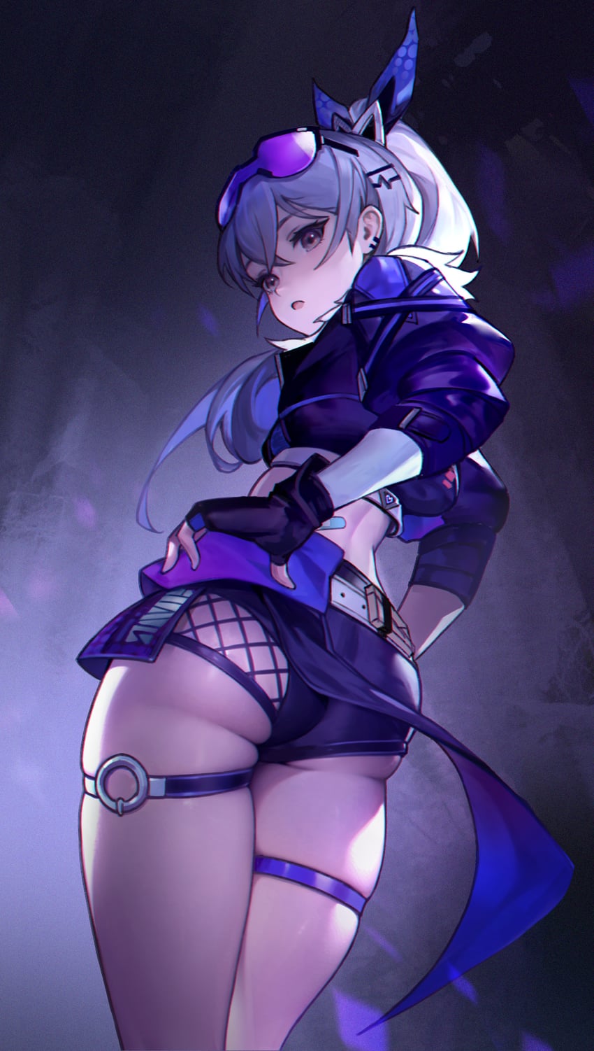 silver wolf (honkai and 1 more) drawn by le_(huanglongen)