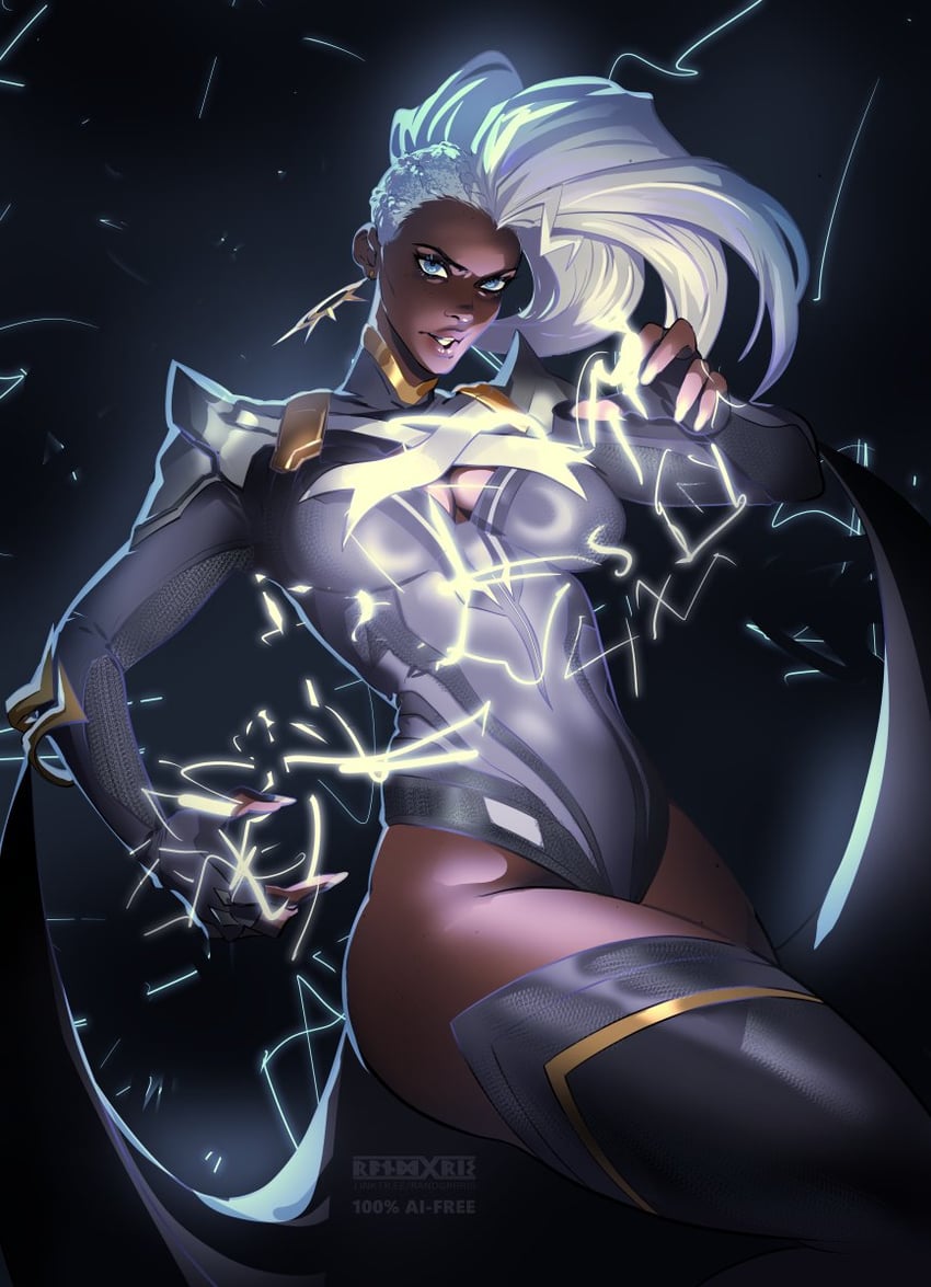 storm (marvel and 2 more) drawn by randgris and strstyler