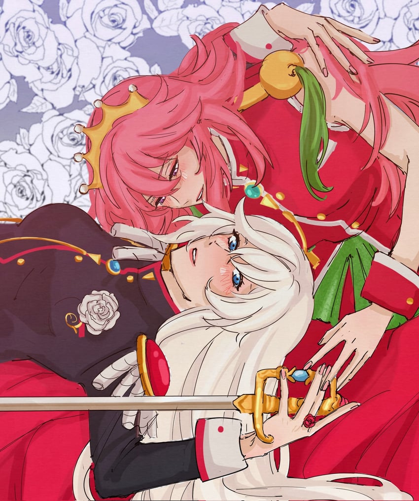 yae sakura, tenjou utena, kallen kaslana, and himemiya anthy (honkai and 2 more) drawn by cellysticks