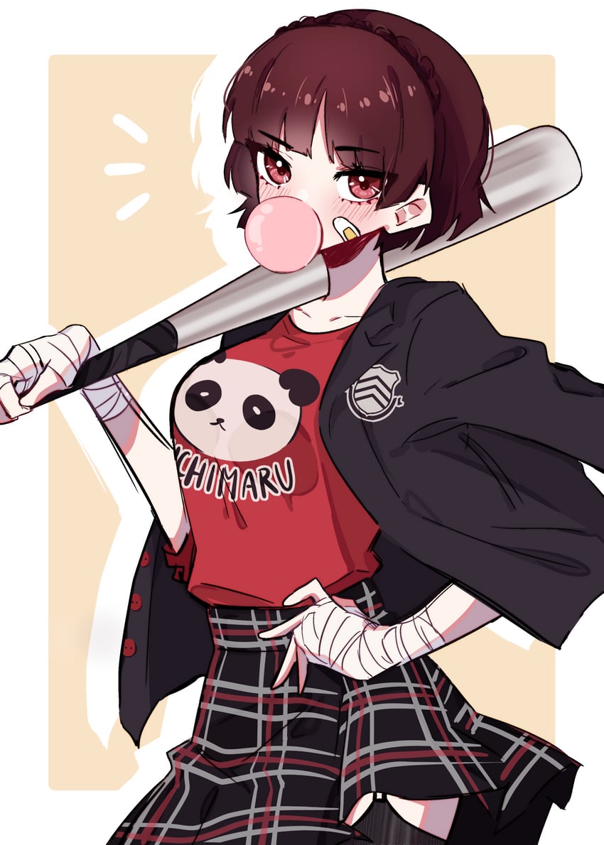 niijima makoto (persona and 1 more) drawn by emi_star