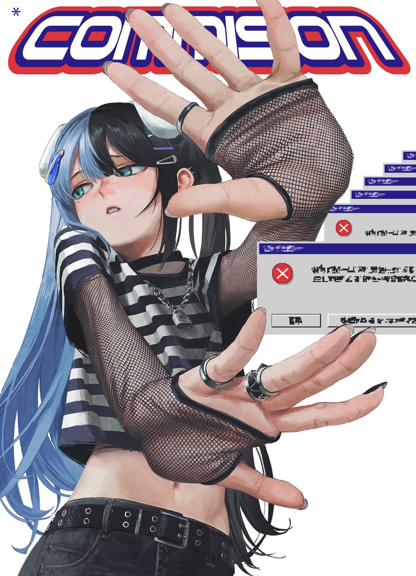 juriken (indie virtual youtuber and 3 more) drawn by kanikumi_toi