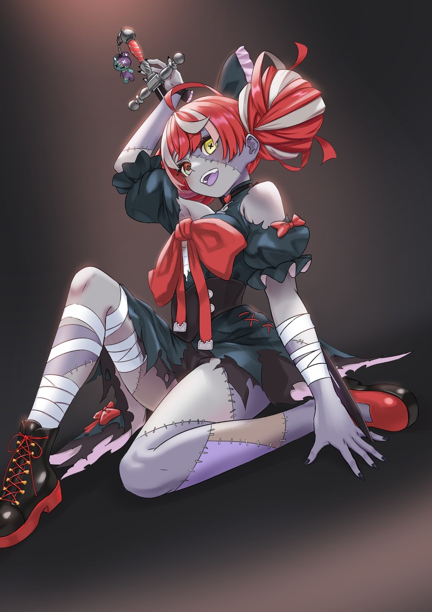 kureiji ollie (hololive and 1 more) drawn by jiu_fanglianhua