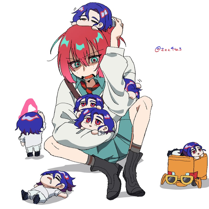 amate yuzuriha, shuji ito, and conch (gundam and 1 more) drawn by zzz4ta3