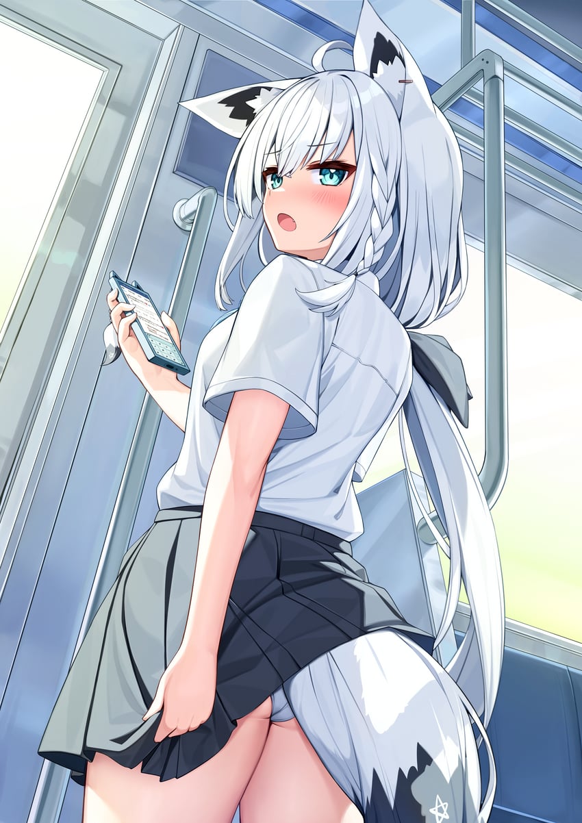 shirakami fubuki (hololive) drawn by verdey