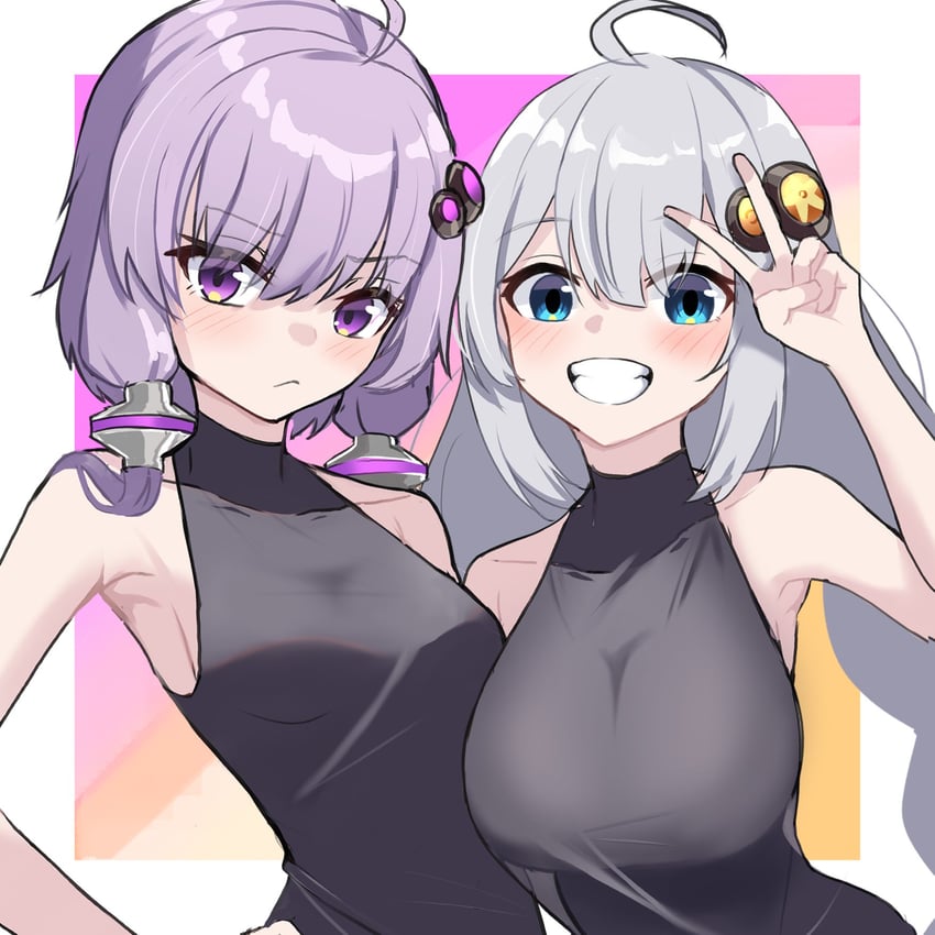 yuzuki yukari and kizuna akari (vocaloid and 1 more) drawn by chougoukin_potato