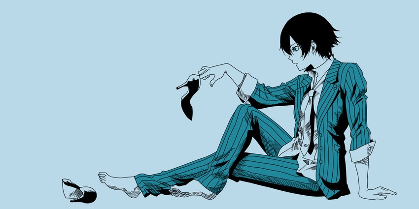 shirogane naoto (persona and 2 more) drawn by uzu_hi