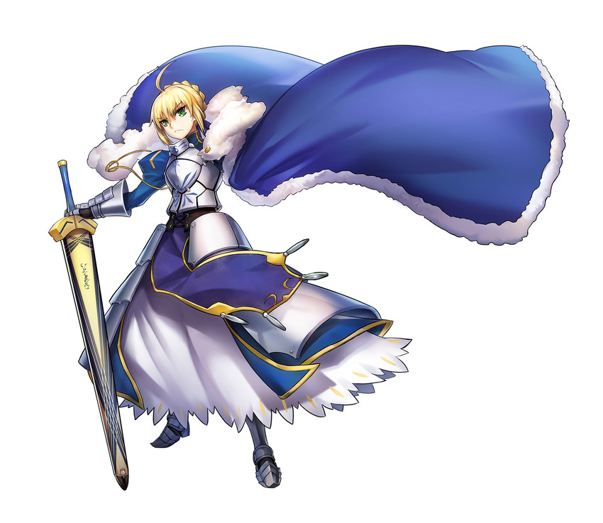 artoria pendragon and saber (fate and 1 more) drawn by todee