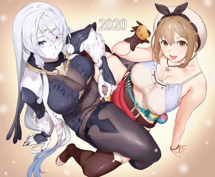 reisalin stout and lila decyrus (atelier and 2 more) drawn by shino_(comic_penguin_club)