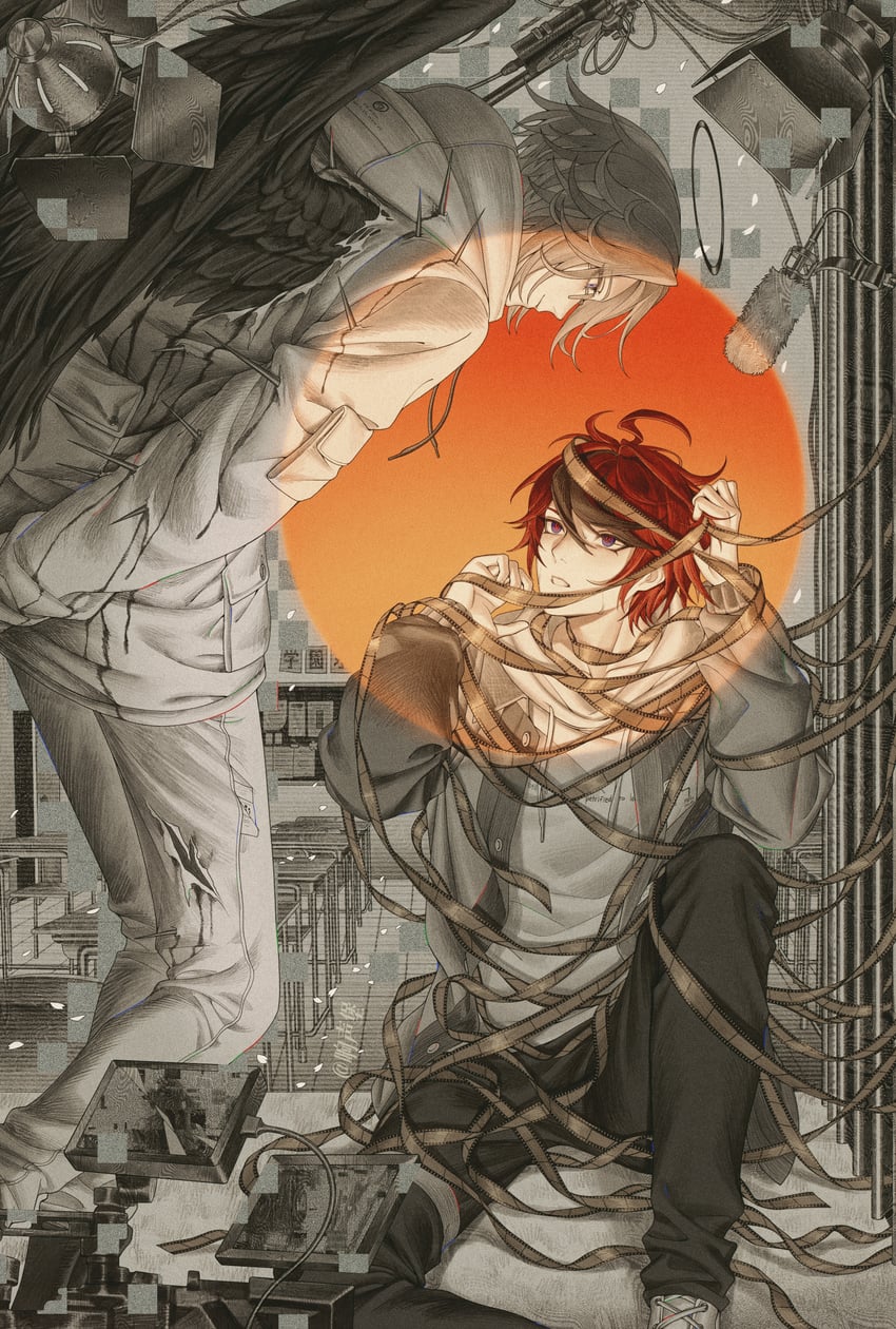 aotsuki eito and sumino takumi (the hundred line -last defense academy-) drawn by 7nite