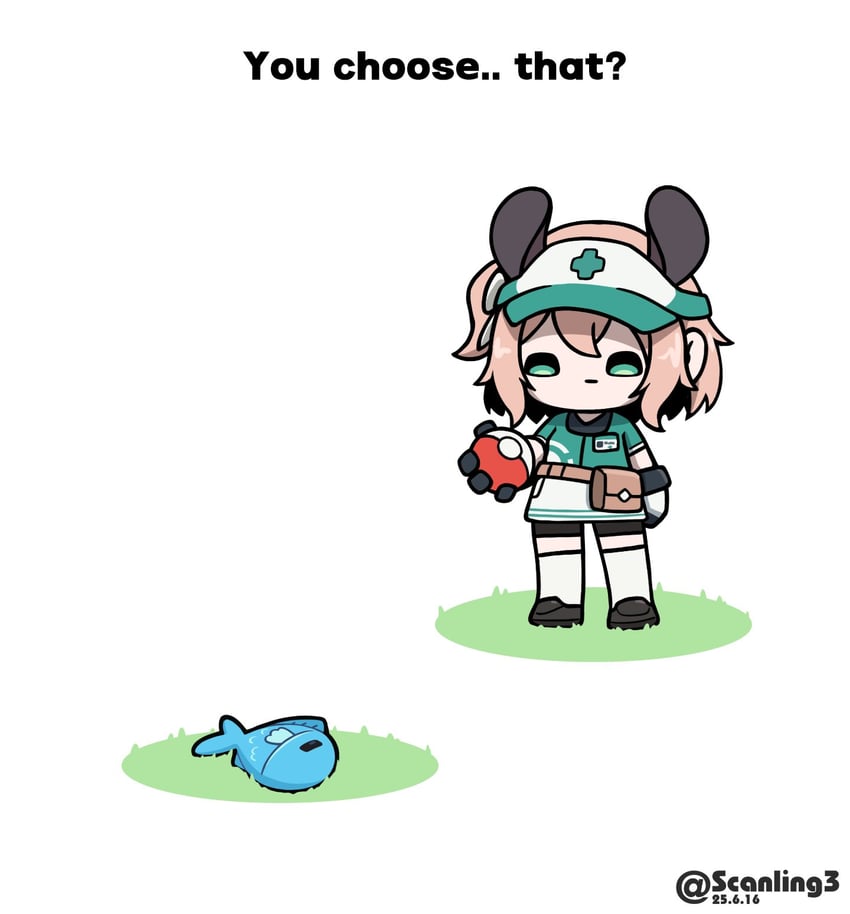 nimi nightmare and sameko saba (pokemon and 1 more) drawn by scanling
