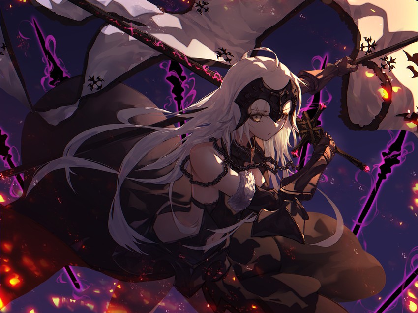 jeanne d'arc alter (fate and 1 more) drawn by godoju