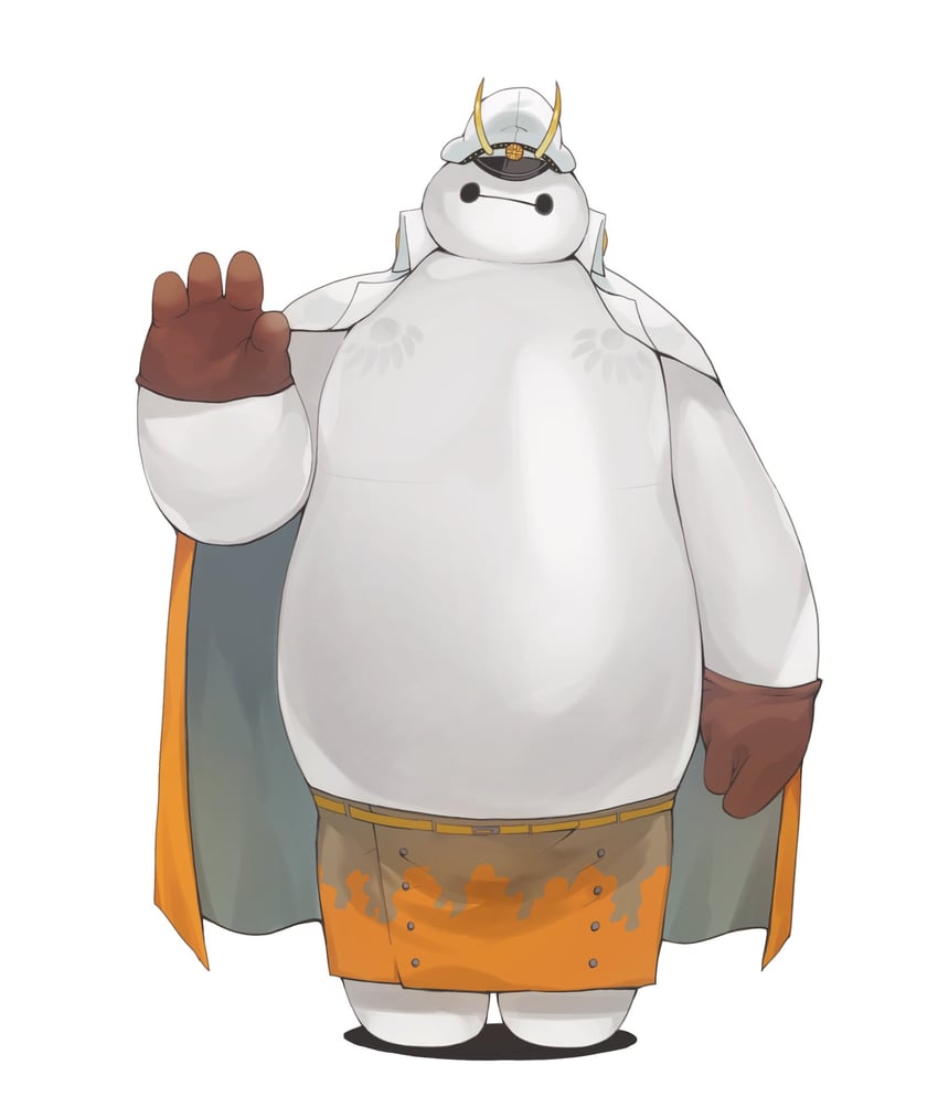 baymax and sasaki (one piece and 1 more) drawn by ikuchi_osutega