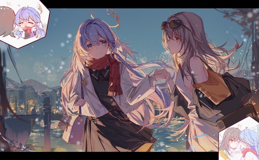 trailblazer, stelle, and robin (honkai and 1 more) drawn by yajuu