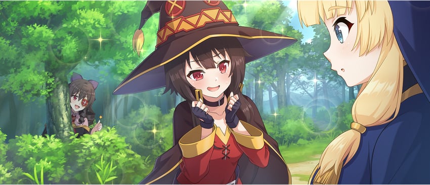 megumin, arue, and cecily (kono subarashii sekai ni shukufuku wo! and 1 more)