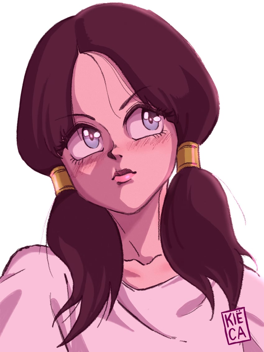 videl (dragon ball and 1 more) drawn by kiecaburn