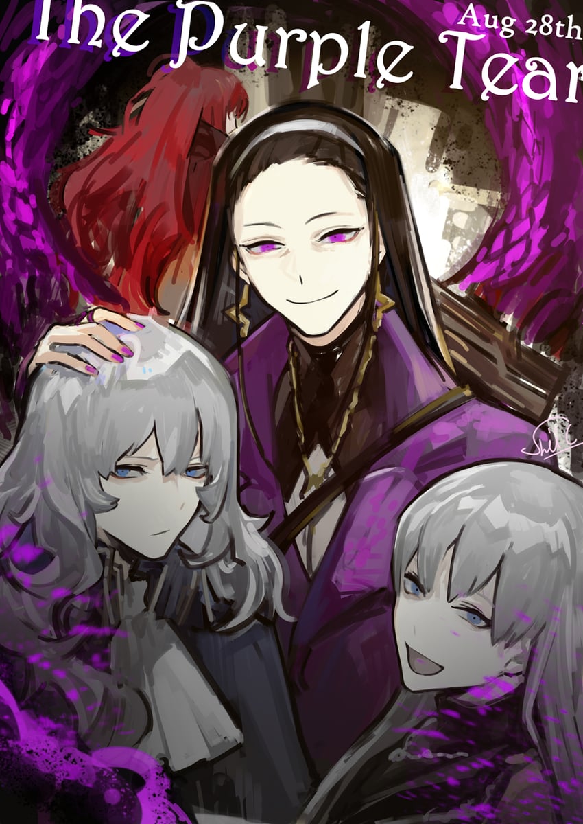 angelica, argalia, gebura, and iori (project moon and 1 more) drawn by nishikujic
