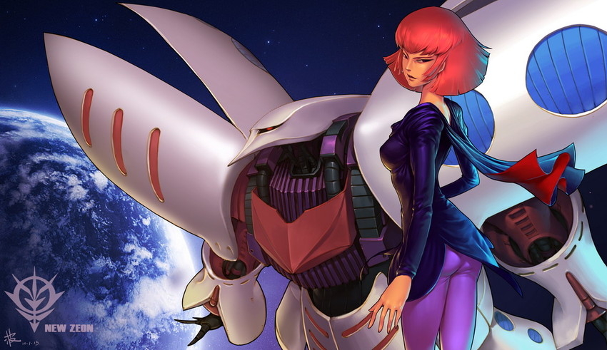 haman karn and qubeley (gundam and 1 more) drawn by namiko_(zxbvincent)
