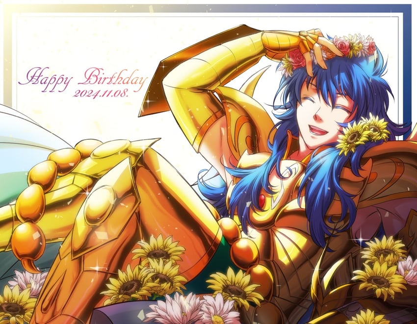scorpio milo (saint seiya) drawn by mikage_(mikazuki_no_koufuku)