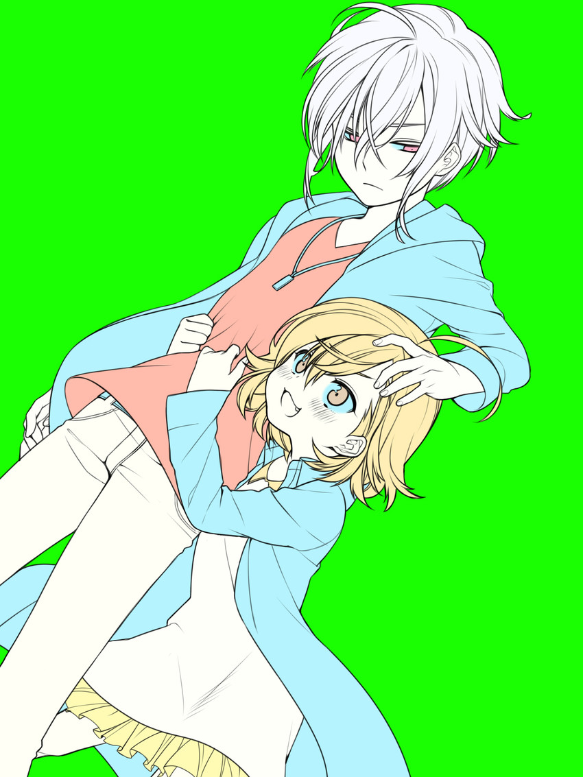 accelerator and last order (toaru majutsu no index) drawn by ryuuki_(hydrangea)