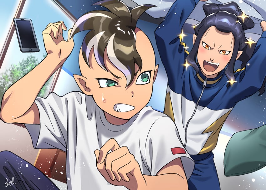fudou akio and saginuma osamu (inazuma eleven) drawn by dolustoy