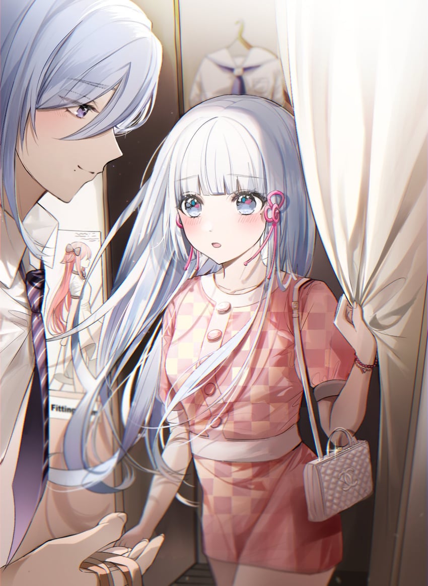 yae miko, kamisato ayaka, and kamisato ayato (genshin impact) drawn by isobe47
