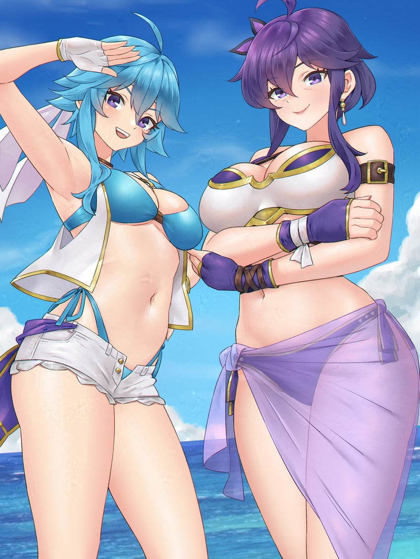 larcei and selia (original and 2 more) drawn by igni_tion